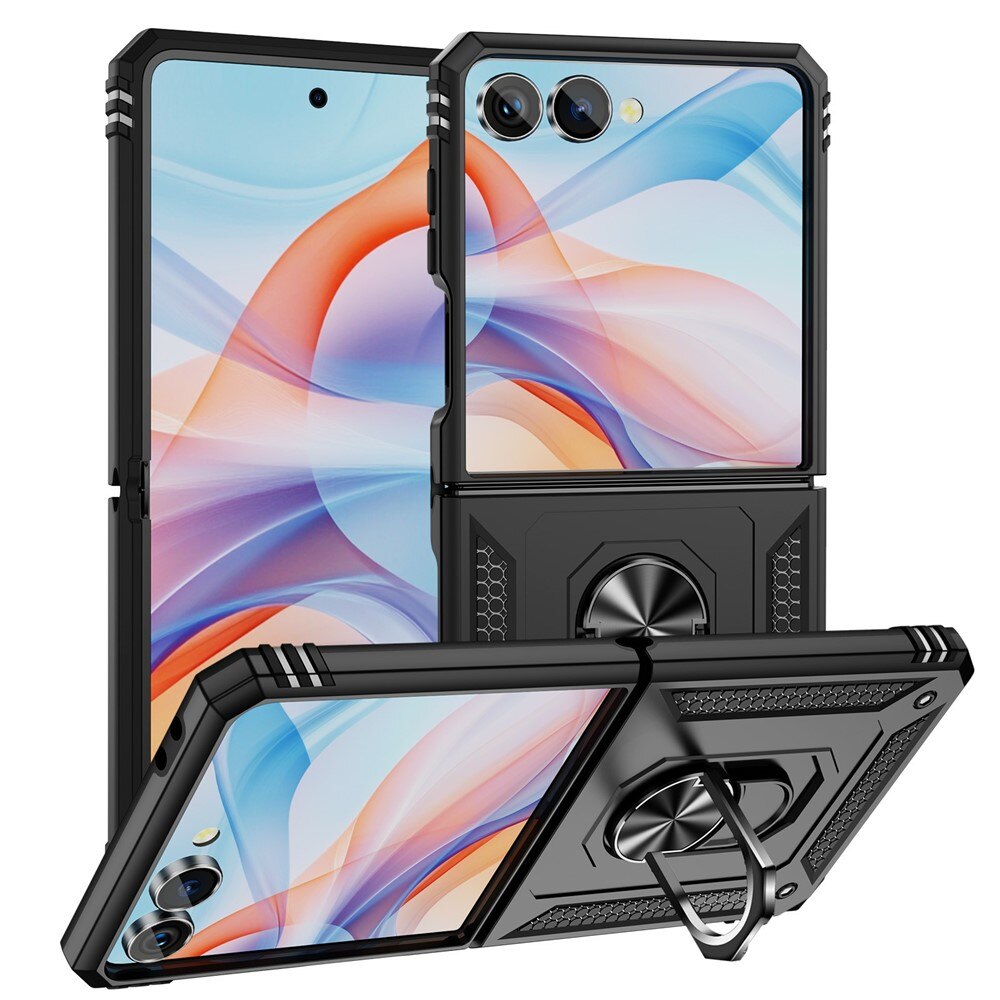 Funda híbrida Tech Ring Samsung Galaxy Z Flip 7 negro