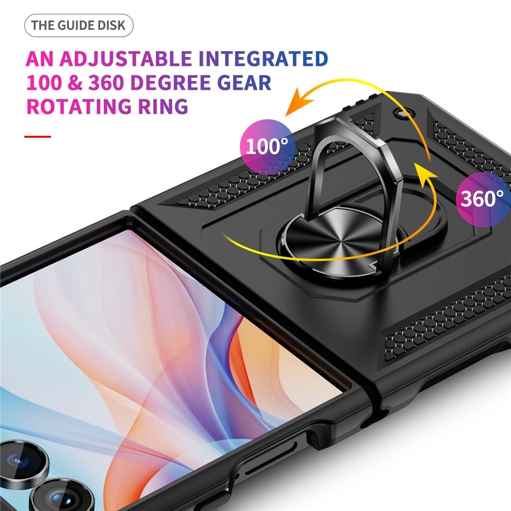 Funda híbrida Tech Ring Samsung Galaxy Z Flip 7 negro