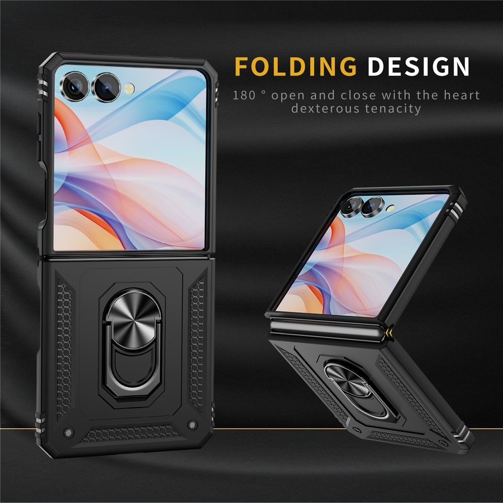 Funda híbrida Tech Ring Samsung Galaxy Z Flip 7 negro