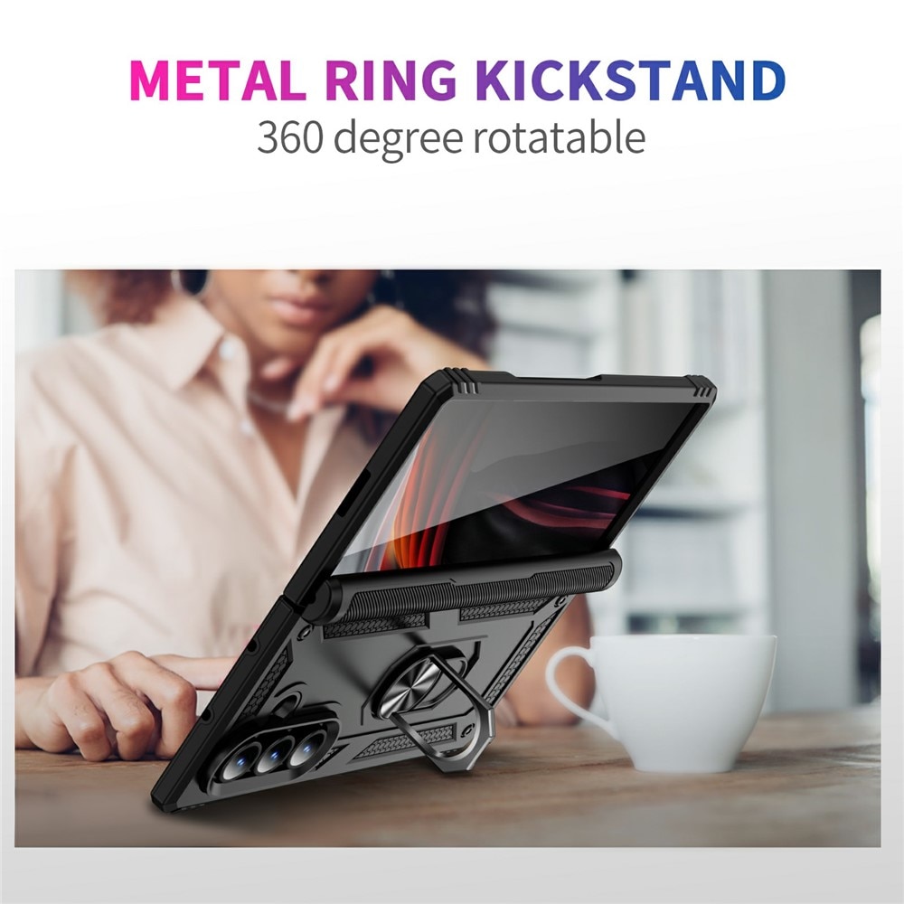 Funda híbrida Tech Ring Samsung Galaxy Z Fold 7 negro