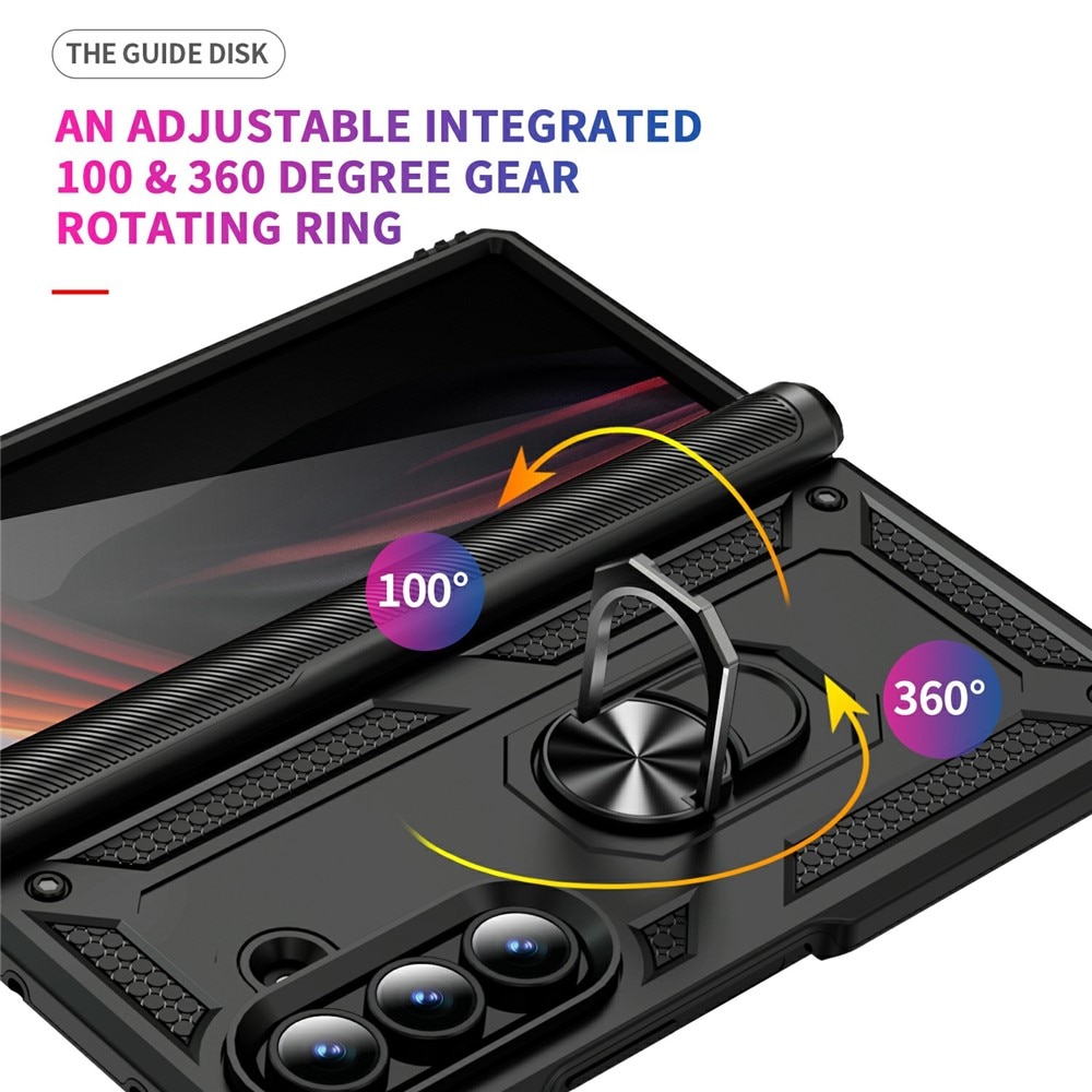 Funda híbrida Tech Ring Samsung Galaxy Z Fold 7 negro