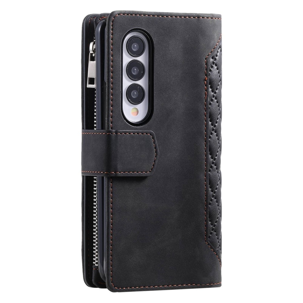 Funda acolchada tipo billetera Samsung Galaxy Z Fold 4 Negro