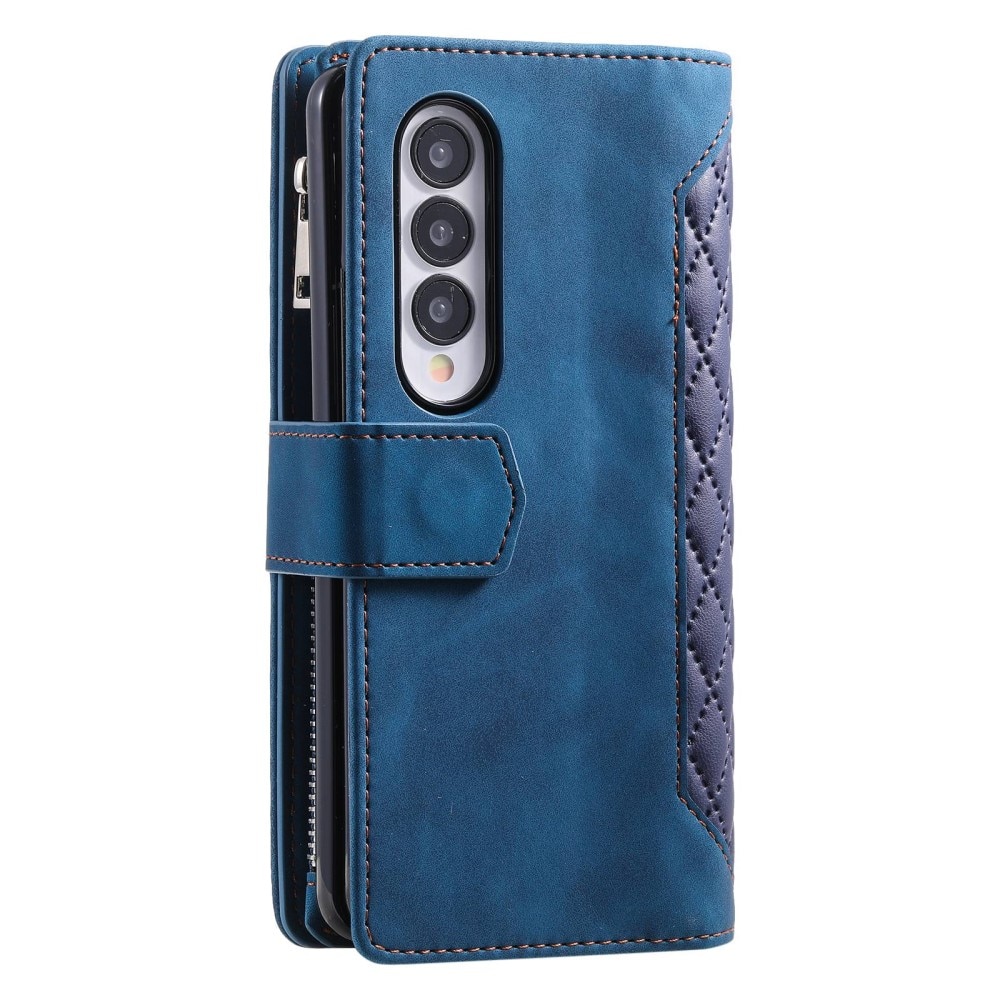 Funda acolchada tipo billetera Samsung Galaxy Z Fold 4 Azul