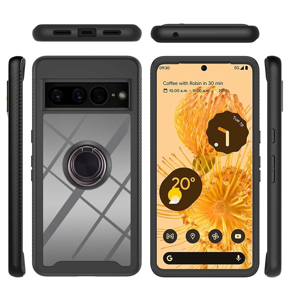 Funda Full Cover Ring Google Pixel 7 Pro Negro