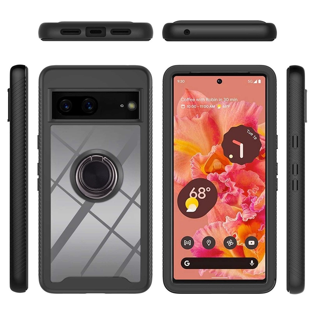 Funda Full Cover Ring Google Pixel 7 Negro