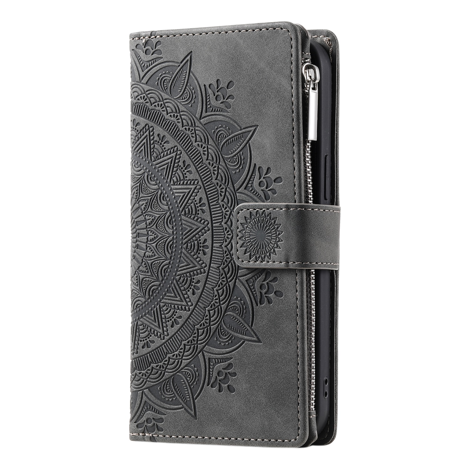 Funda Mandala tipo billetera Samsung Galaxy S25 FE, Gris