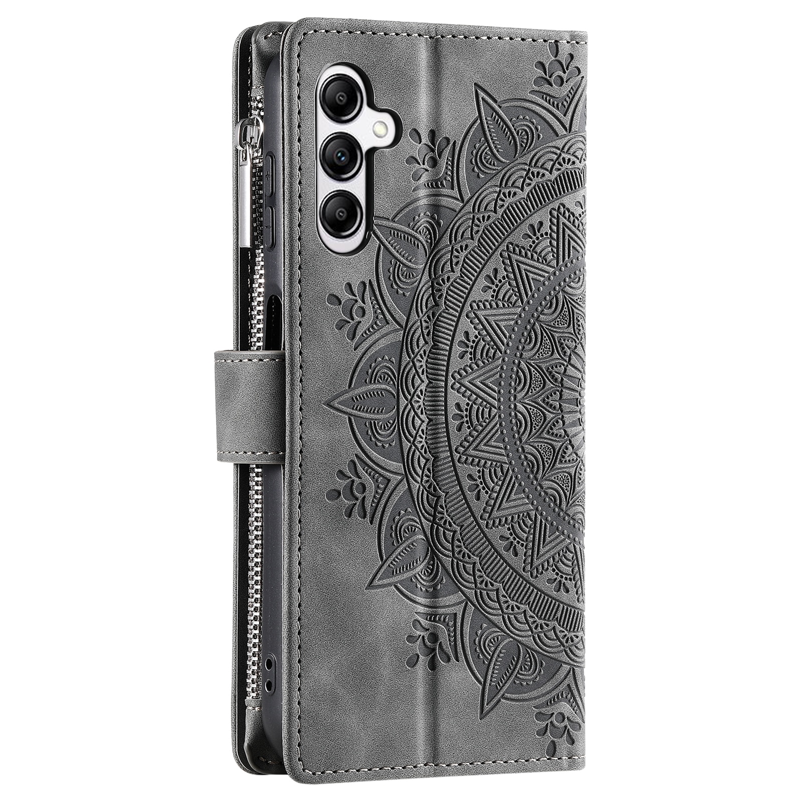 Funda Mandala tipo billetera Samsung Galaxy S25 FE, Gris