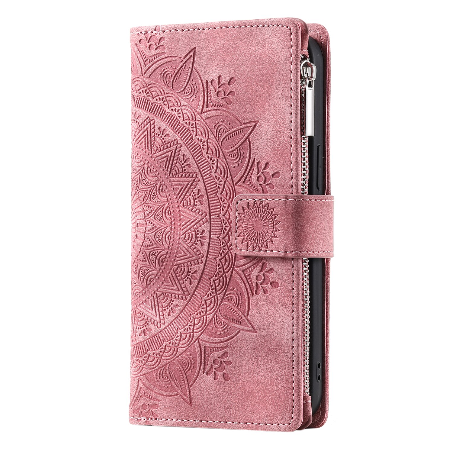 Funda Mandala tipo billetera Samsung Galaxy S25 FE, Rosa
