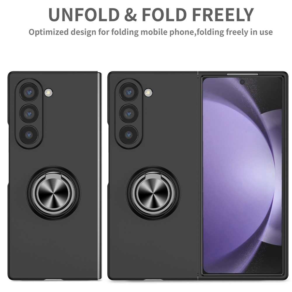 Funda magnética con porta anillos Samsung Galaxy Z Fold 7 negro