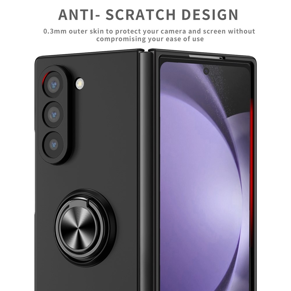 Funda magnética con porta anillos Samsung Galaxy Z Fold 7 negro