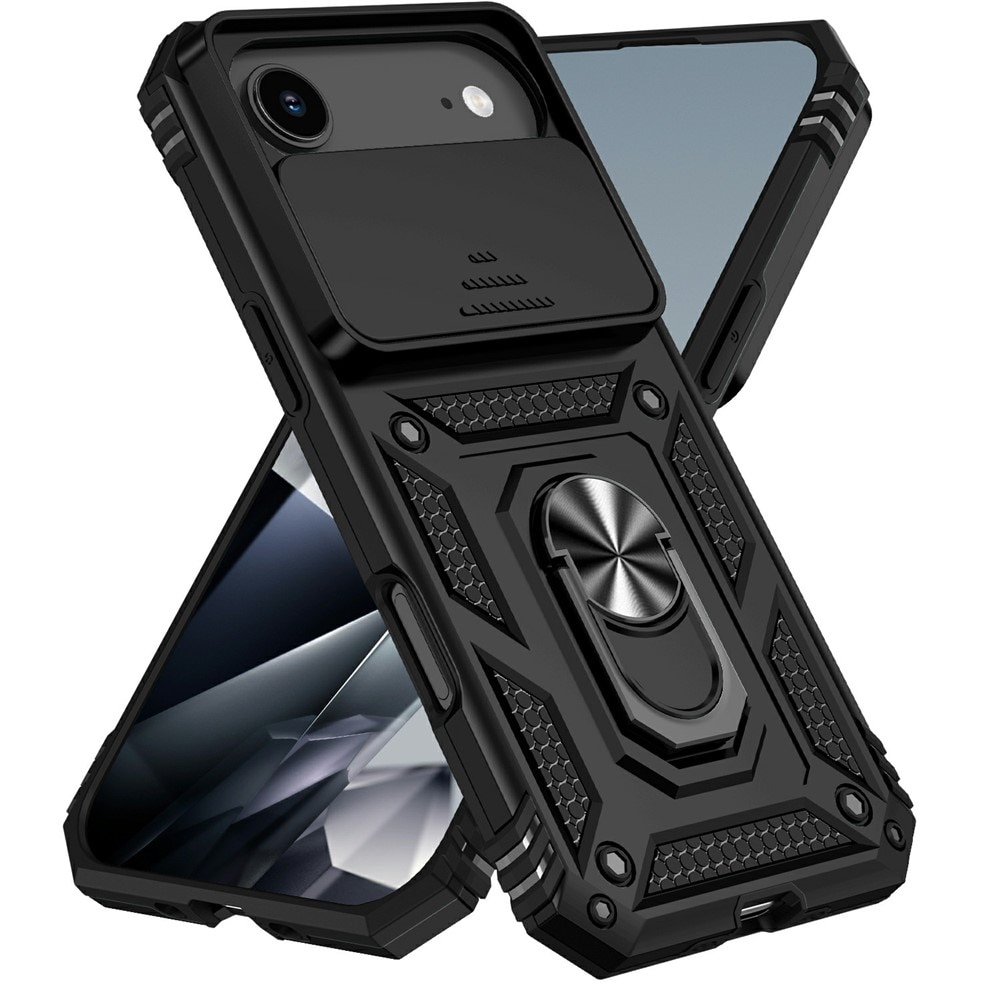 Funda híbrida Ring y Protector Cámara iPhone 17 Air Negro