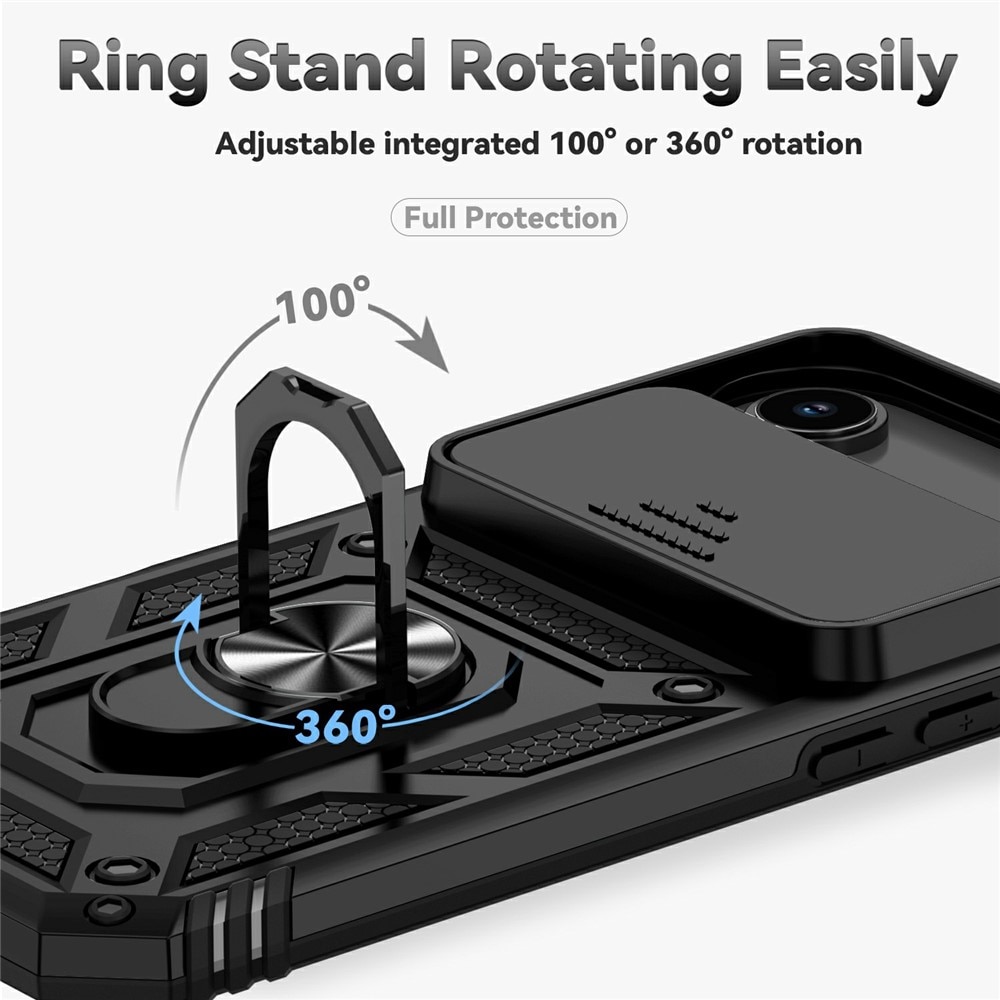 Funda híbrida Ring y Protector Cámara iPhone 17 Air Negro