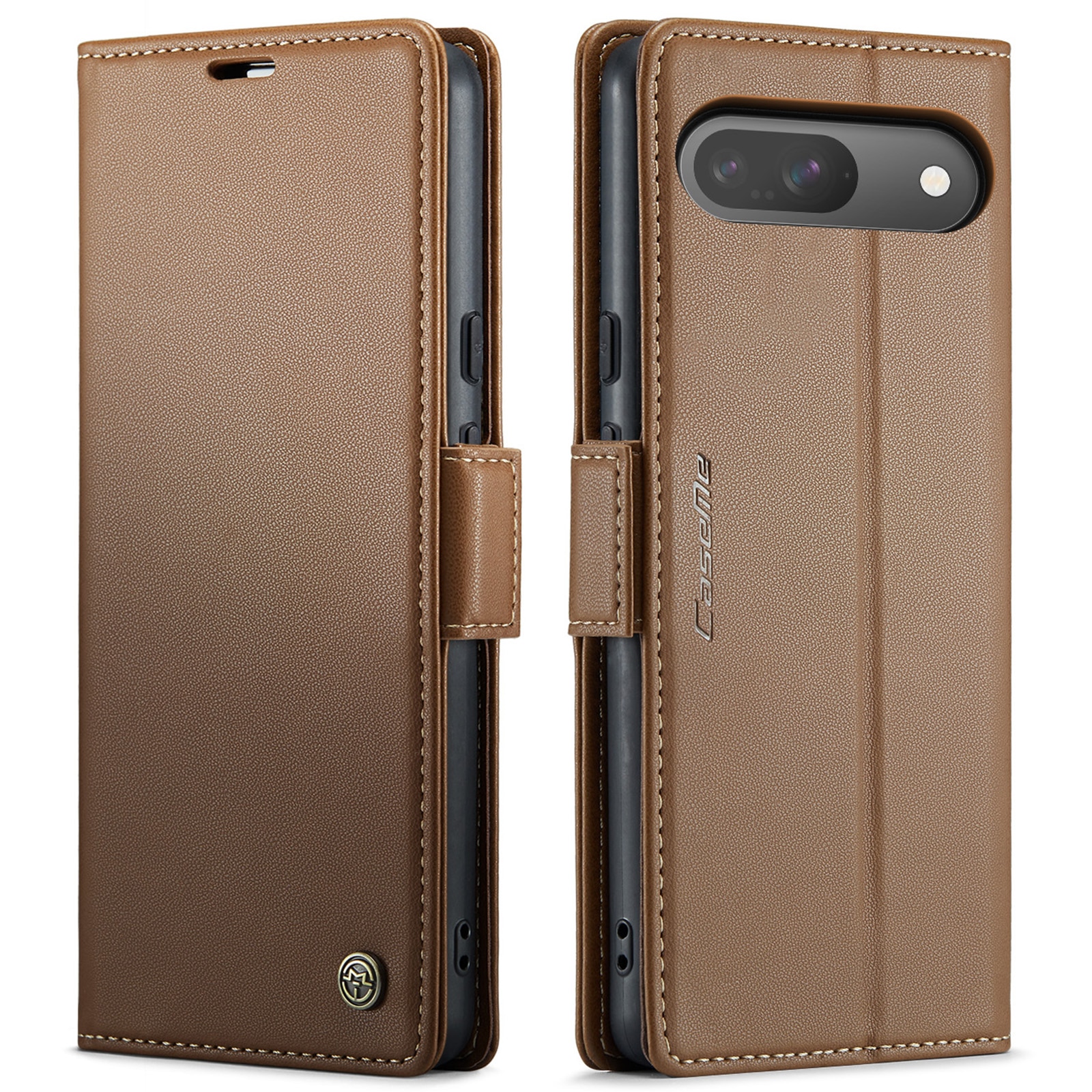 Funda delgada con solapa anti-RFID Google Pixel 10 Pro Marrón