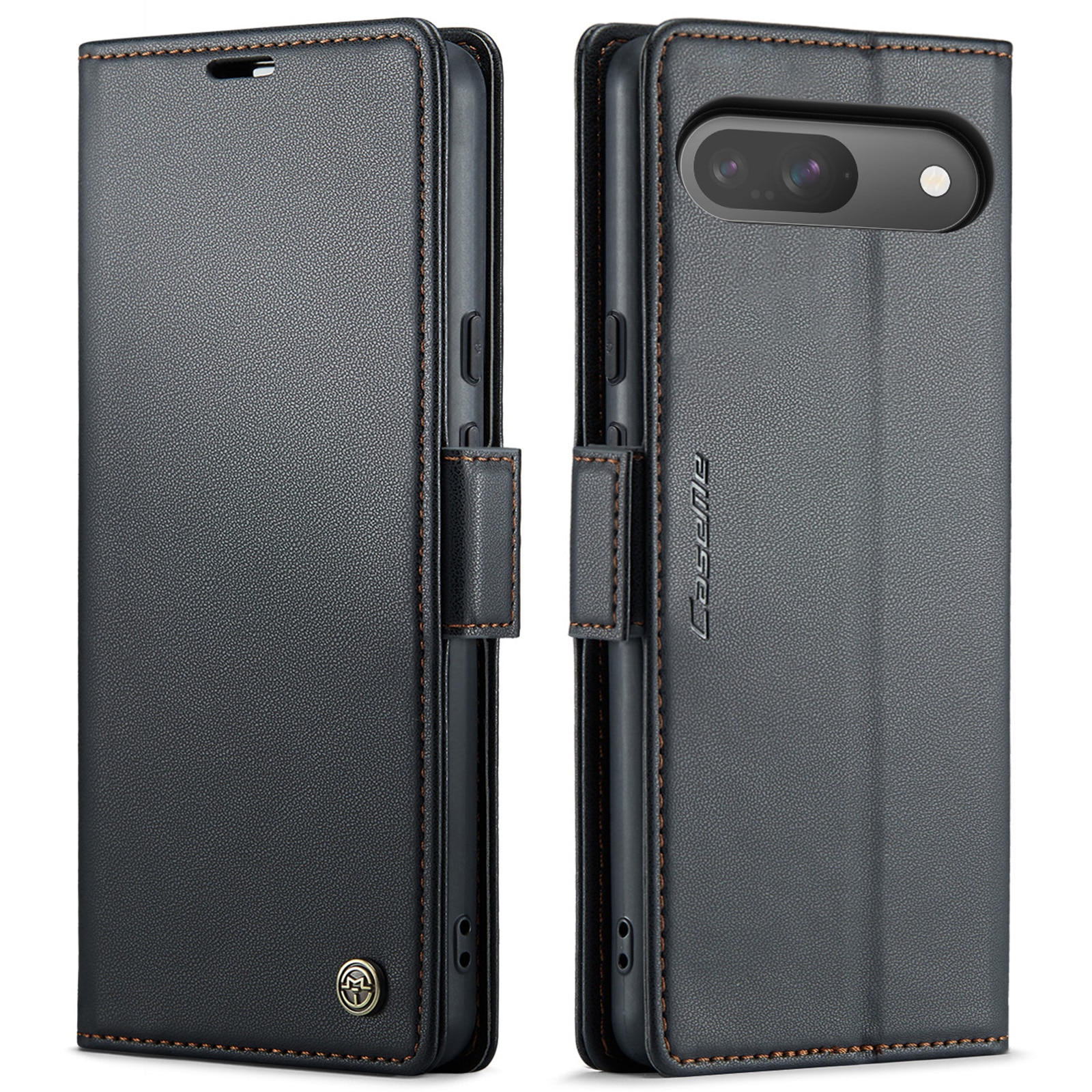Funda delgada con solapa anti-RFID Google Pixel 10 Pro Negro