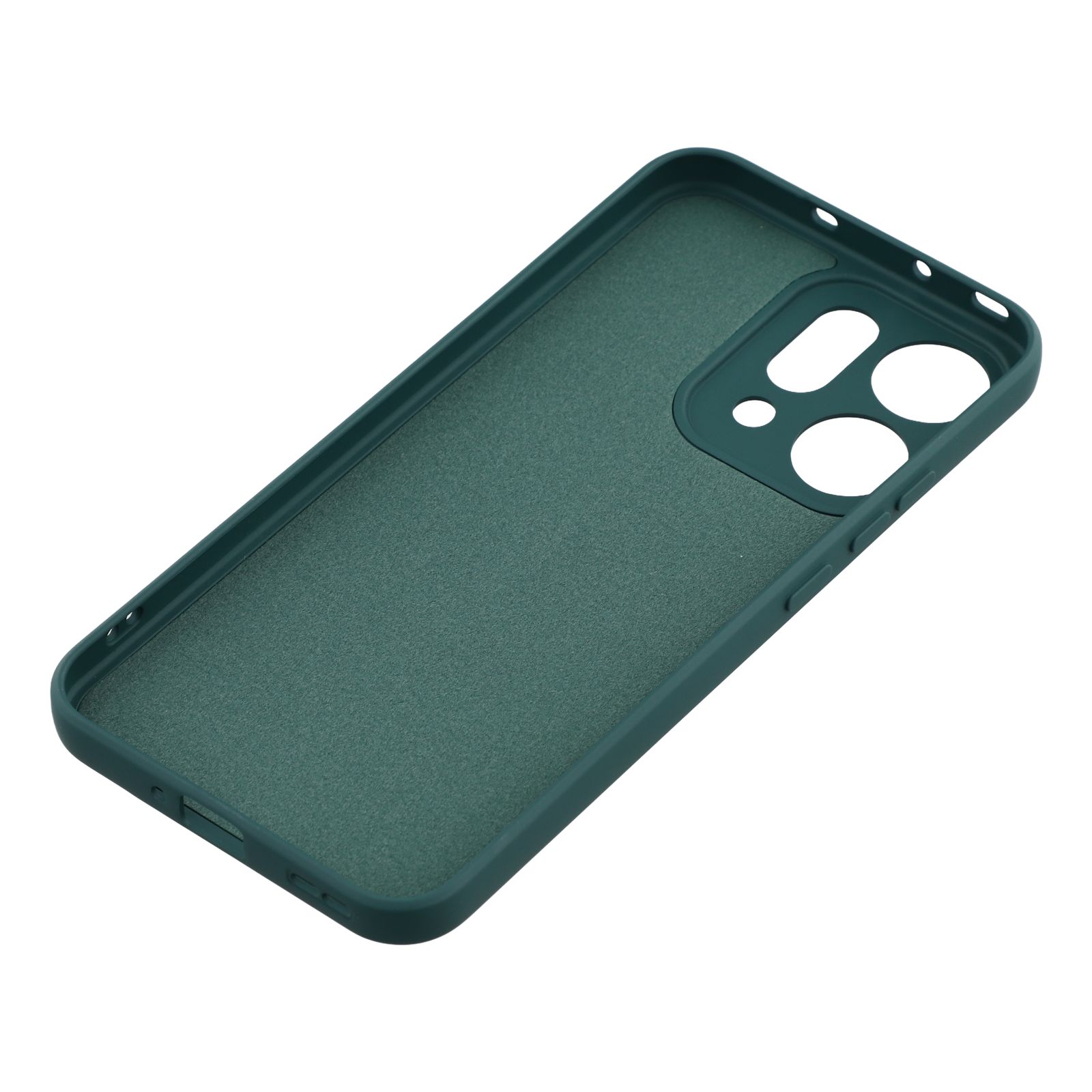 Funda TPU resistente a los golpes Oppo Reno 14 Verde oscuro