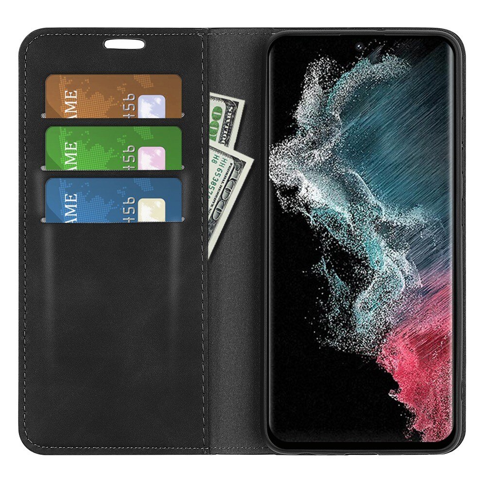 Funda delgada cartera Samsung Galaxy S23 Ultra Negro