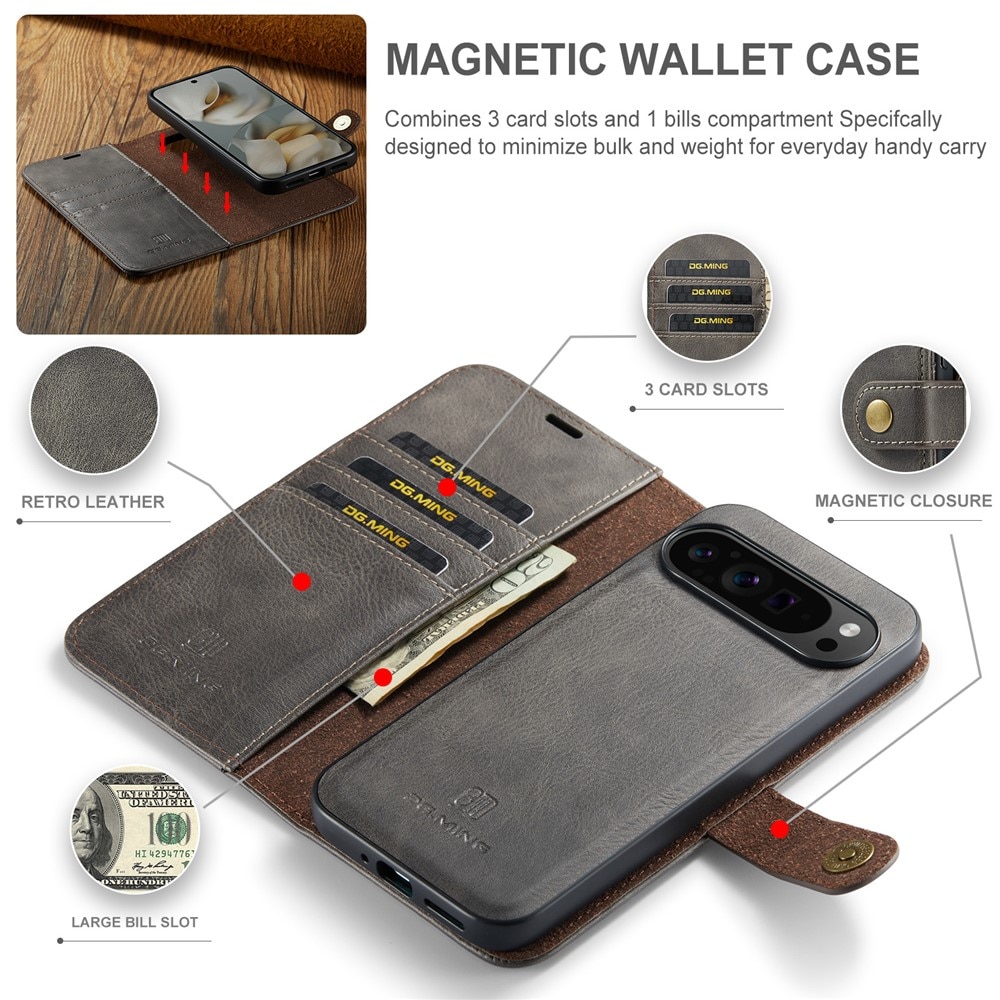Cartera Magnet Wallet Google Pixel 10 Pro XL Brown