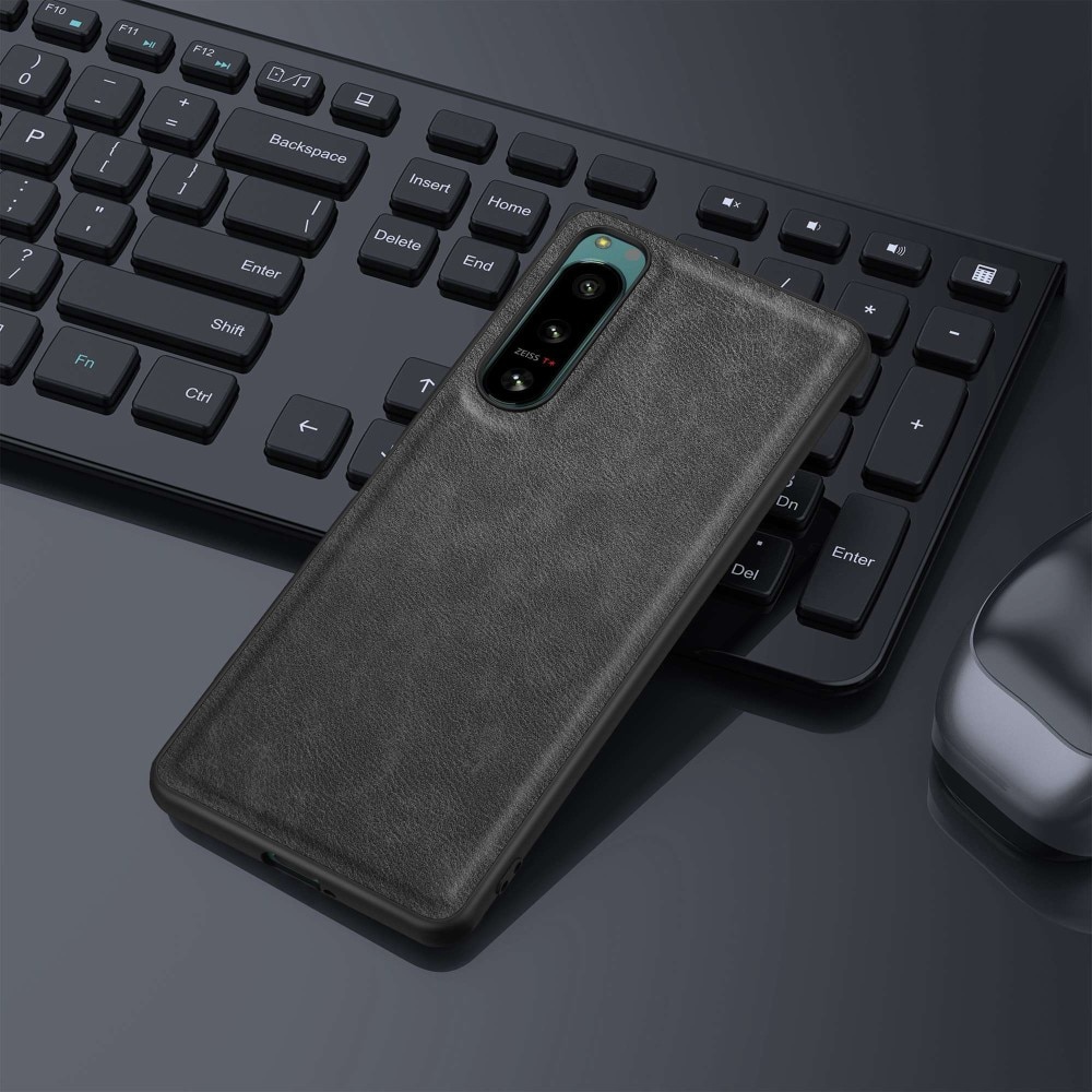 Funda de cuero Sony Xperia 5 IV Negro