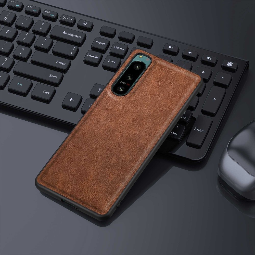 Funda de cuero Sony Xperia 5 IV Marrón