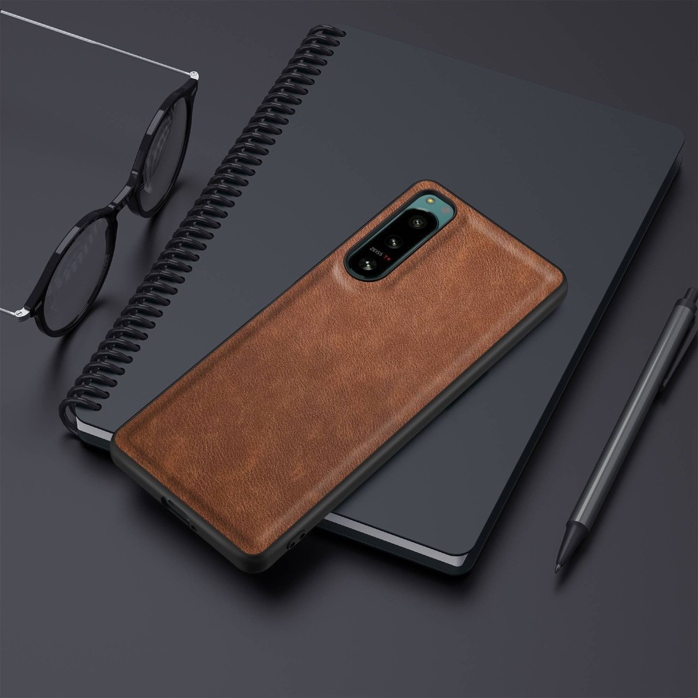 Funda de cuero Sony Xperia 5 IV Marrón