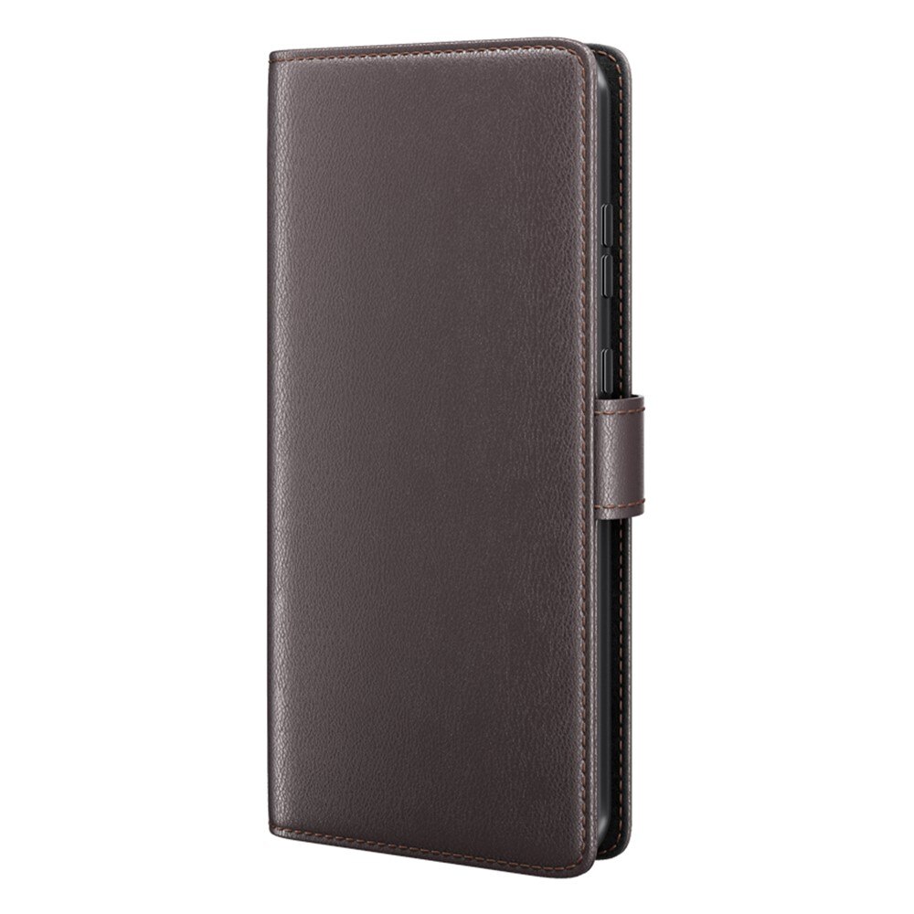 Funda de cuero genuino Samsung Galaxy S23 Ultra, Marrón