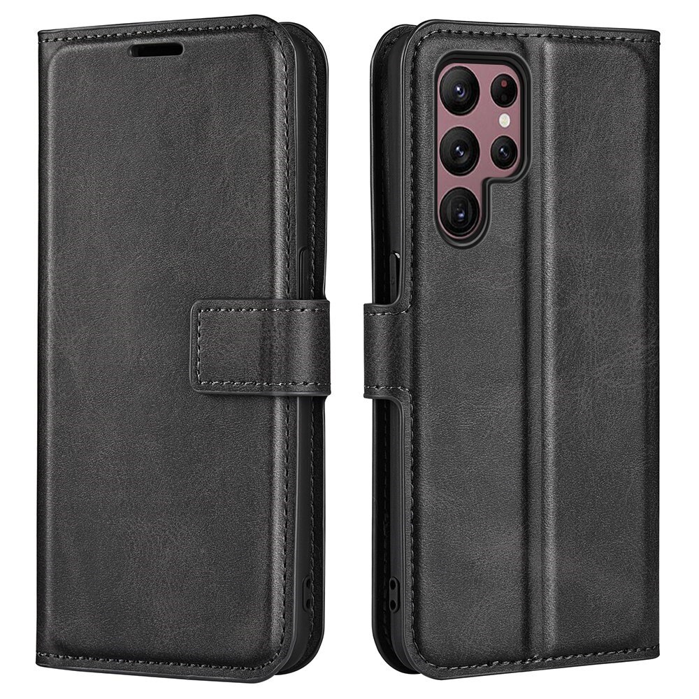 Cartera Leather Wallet Samsung Galaxy S23 Ultra Black