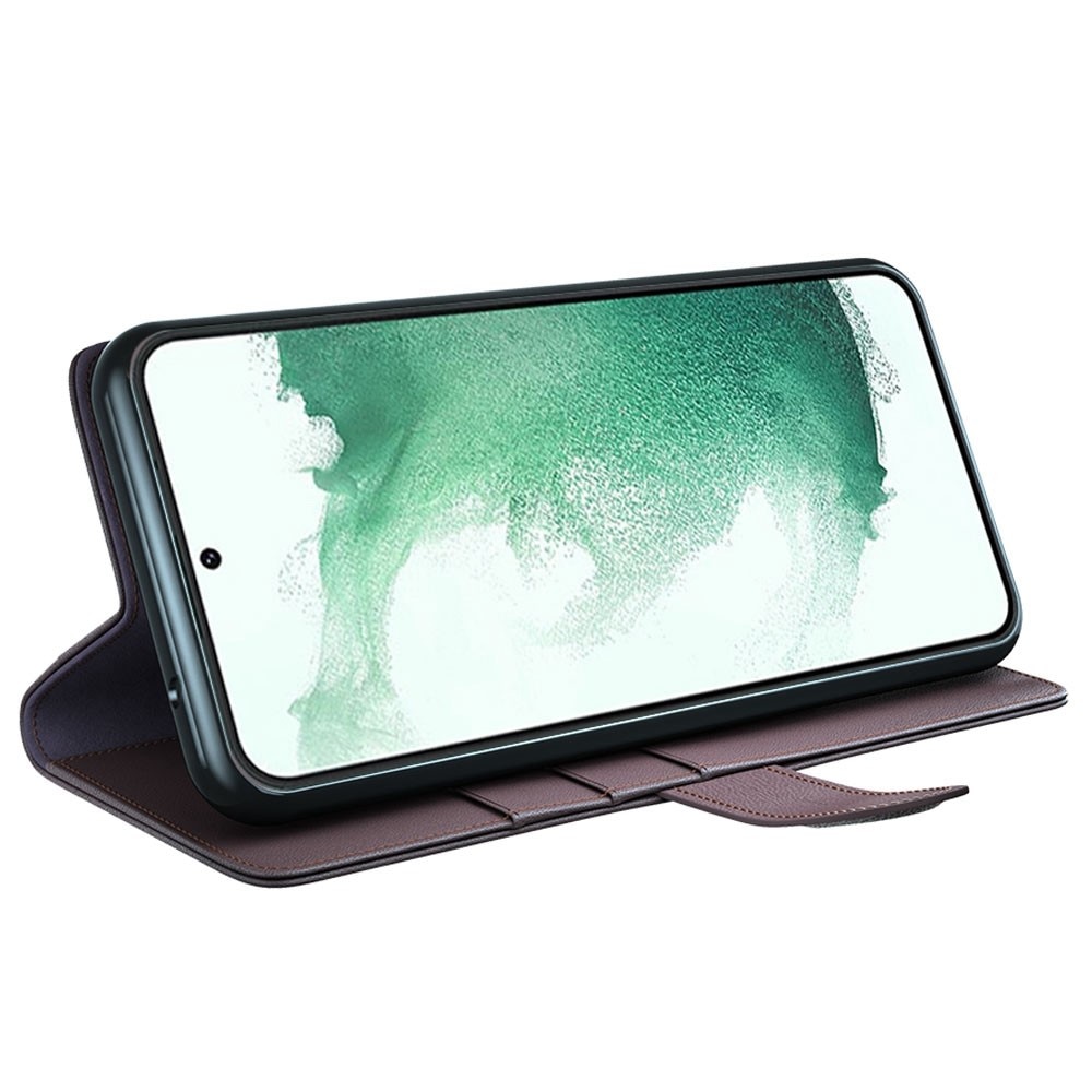 Funda de cuero genuino Samsung Galaxy S23 Plus, Marrón