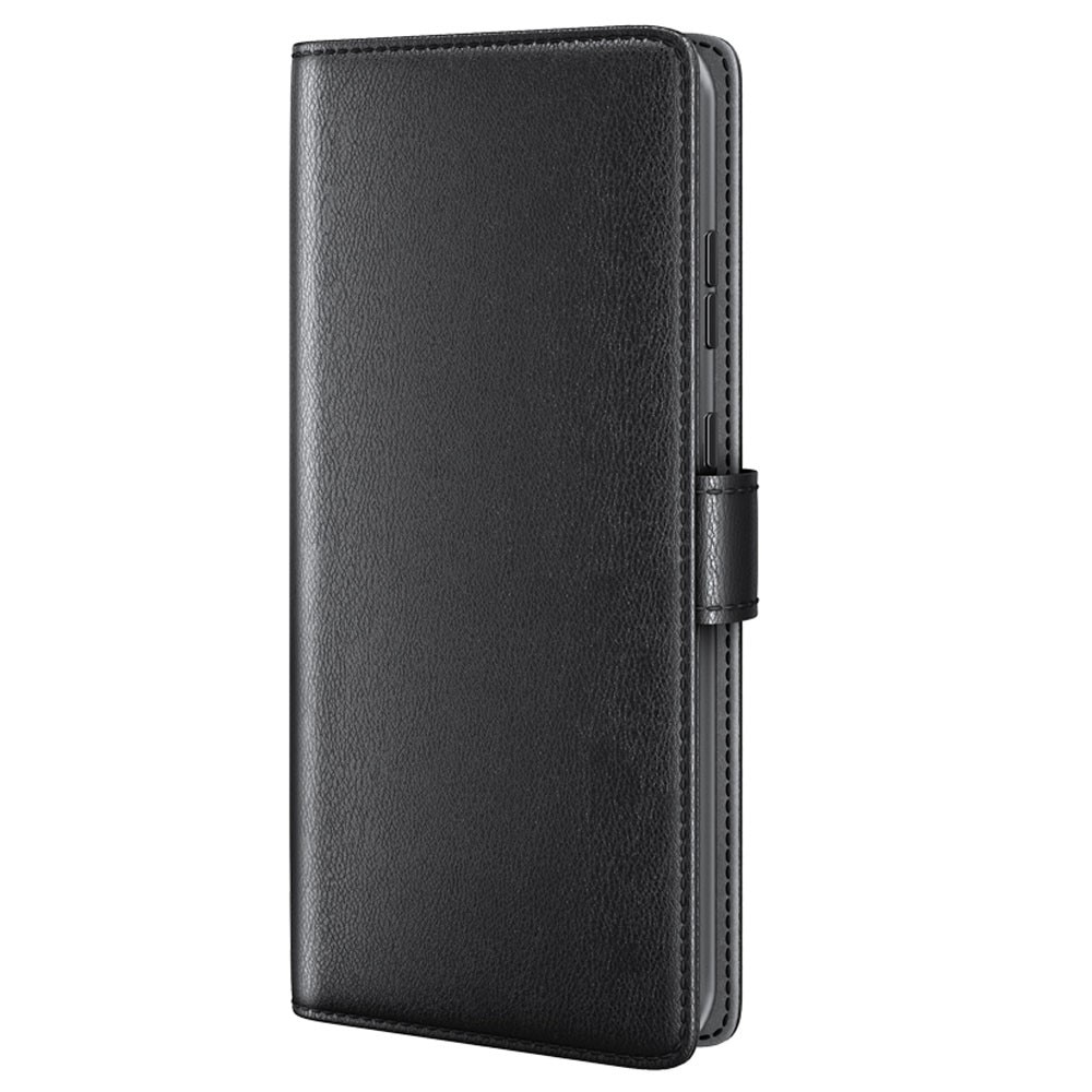 Funda de cuero genuino Samsung Galaxy S23 Plus, Negro