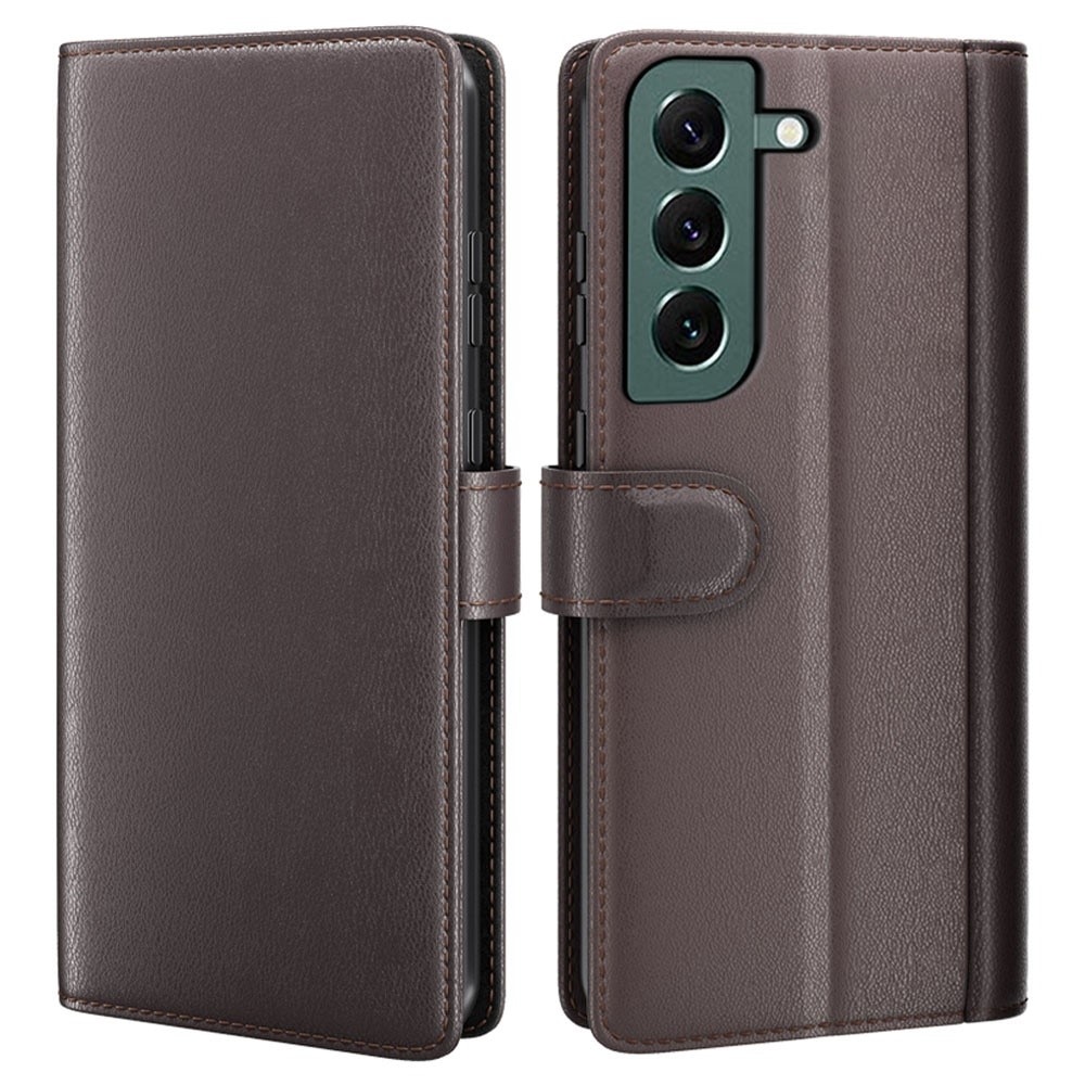 Funda de cuero genuino Samsung Galaxy S23, Marrón