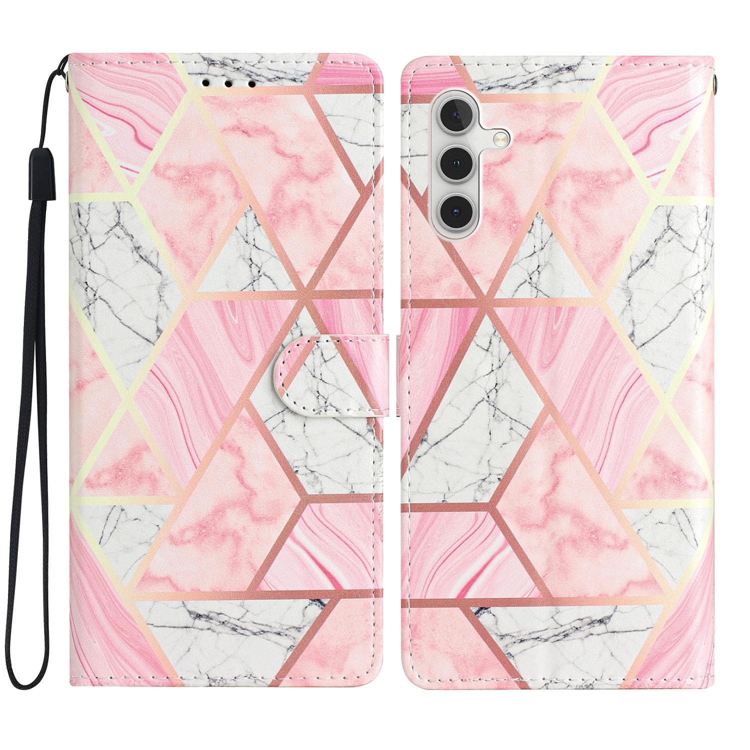 Funda cartera Samsung Galaxy S25 FE Mármol rosado