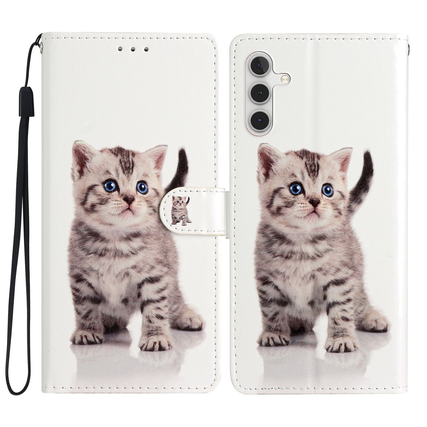 Funda cartera Samsung Galaxy S25 FE gatito