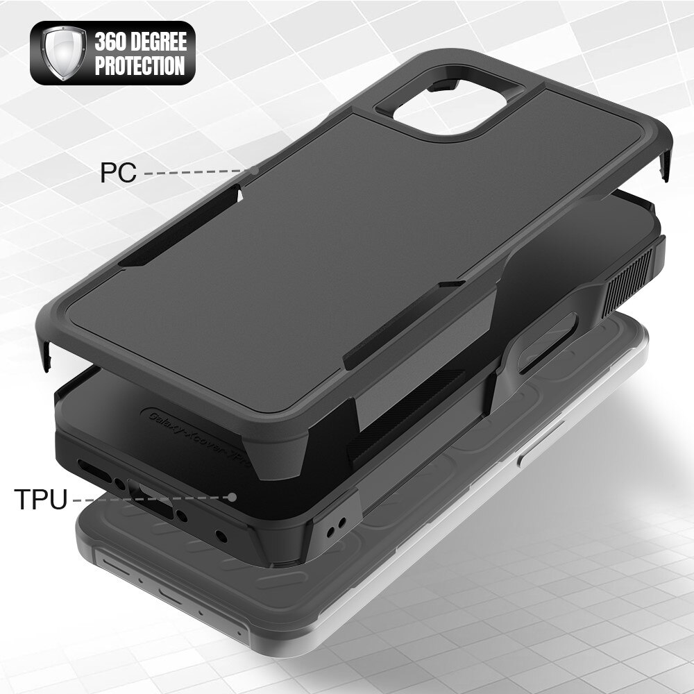 Funda híbrida Off-road Samsung Galaxy Xcover 7 Pro, negro