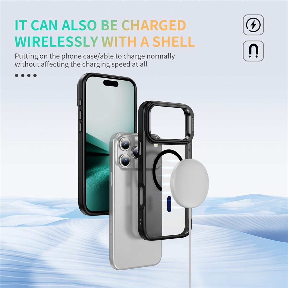 Funda híbrida Kickstand MagSafe iPhone 17 Pro Max Negro