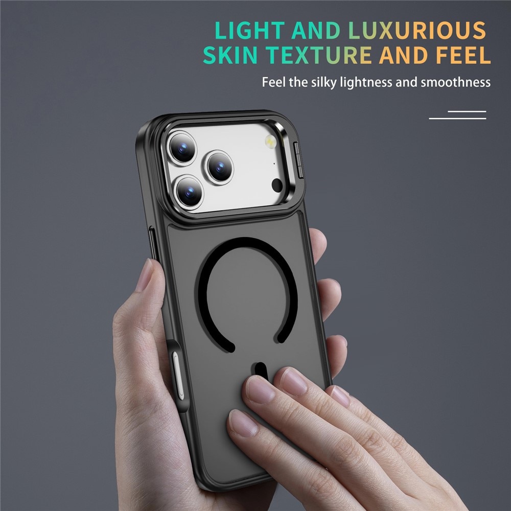 Funda híbrida Kickstand MagSafe iPhone 17 Pro Max Negro