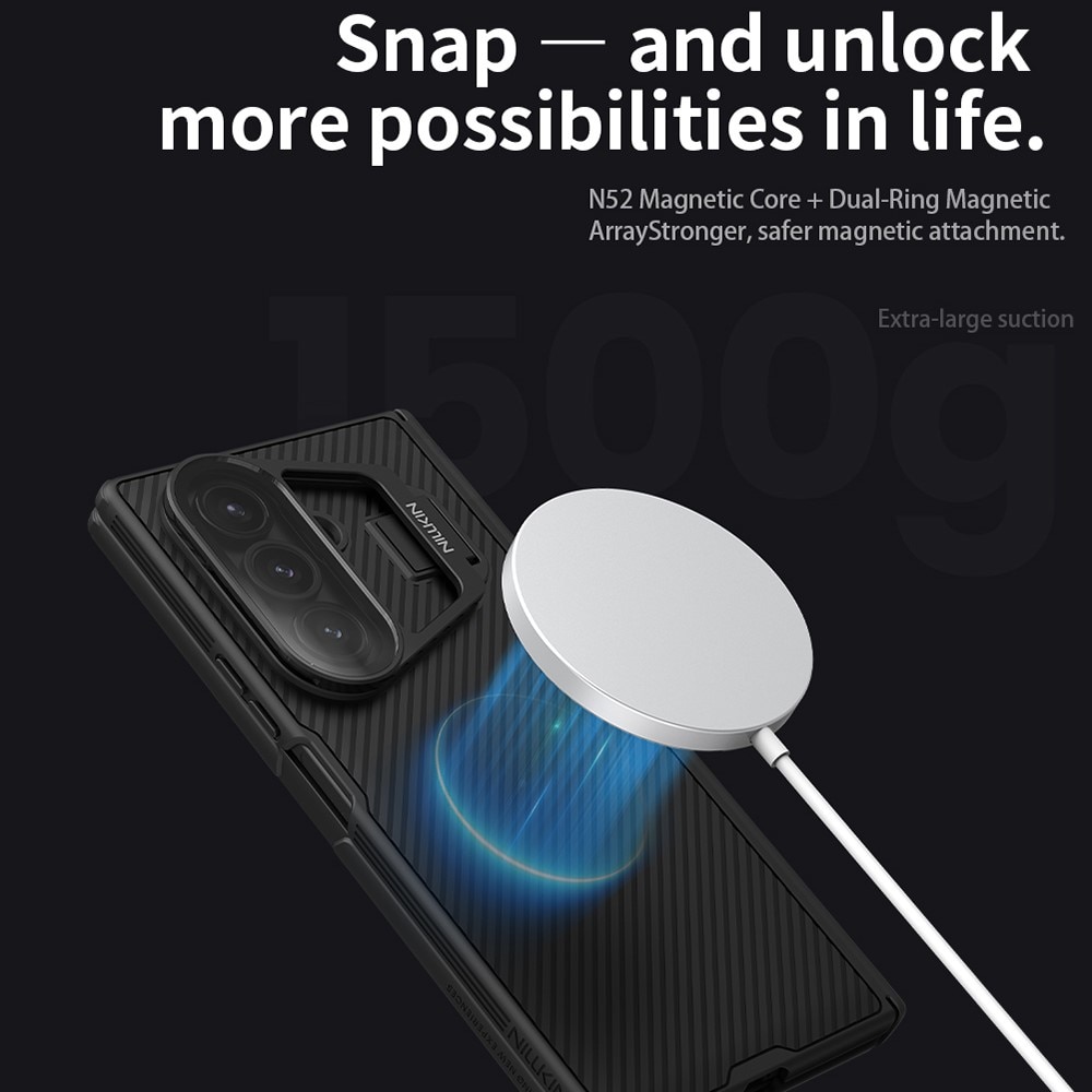Funda Magnetic CamShield Prop Samsung Galaxy Z Fold 7, negro