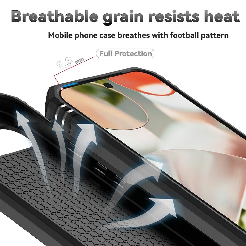 Funda híbrida Ring y Protector Cámara Google Pixel 9a Negro