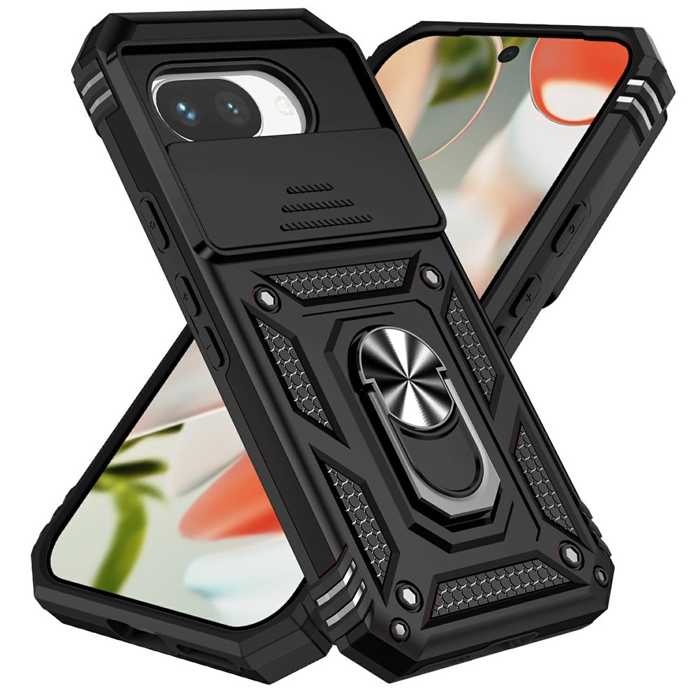 Funda híbrida Ring y Protector Cámara Google Pixel 9a Negro