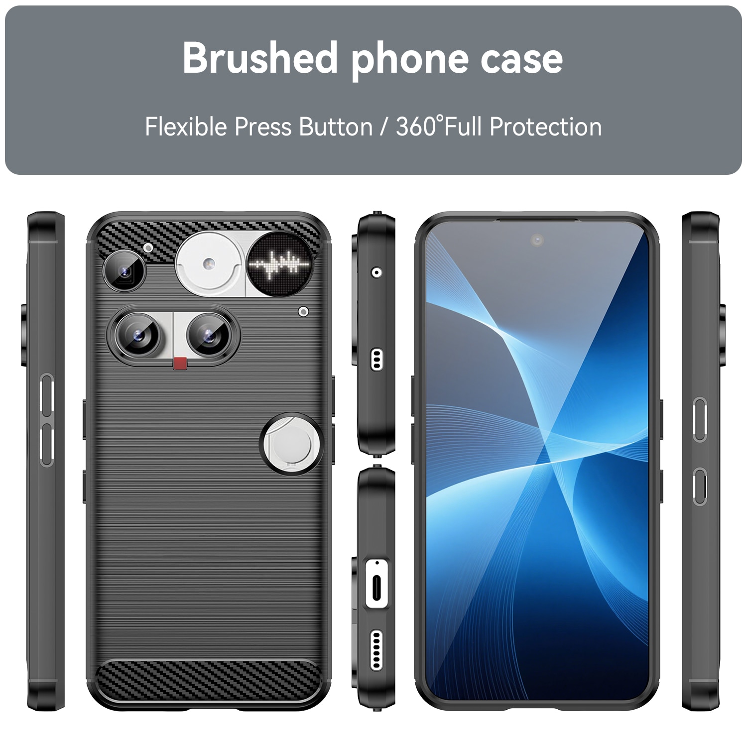 Funda TPU Brushed Nothing Phone 3 [F