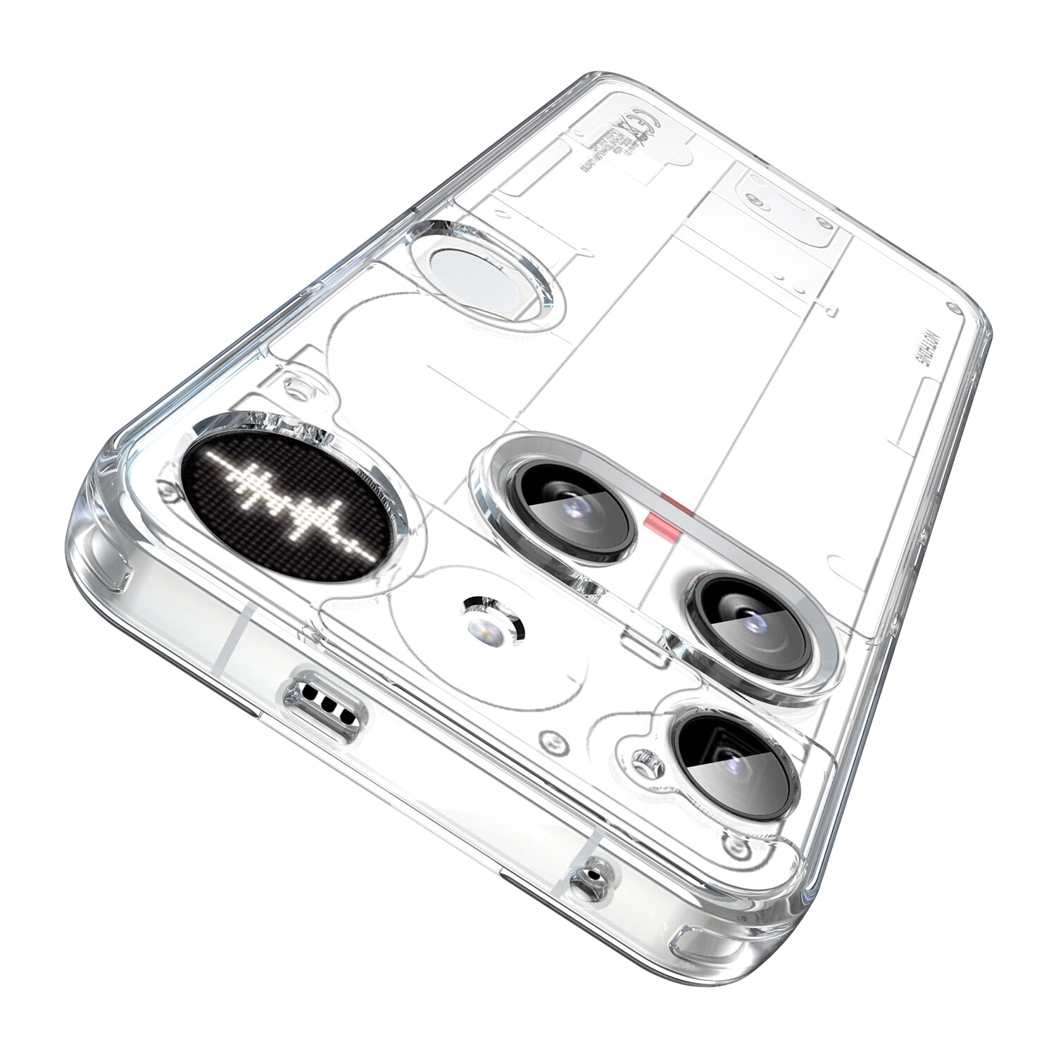 Funda híbrida para Nothing Phone 3 Transparente