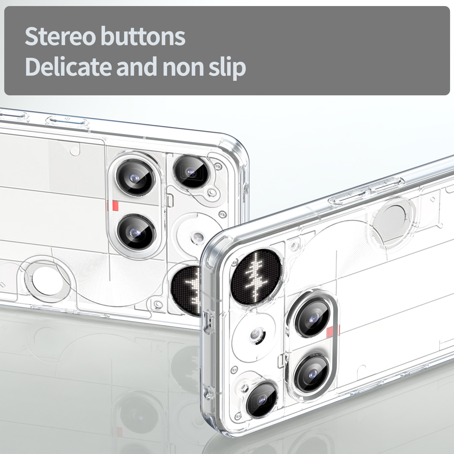 Funda híbrida para Nothing Phone 3 Transparente