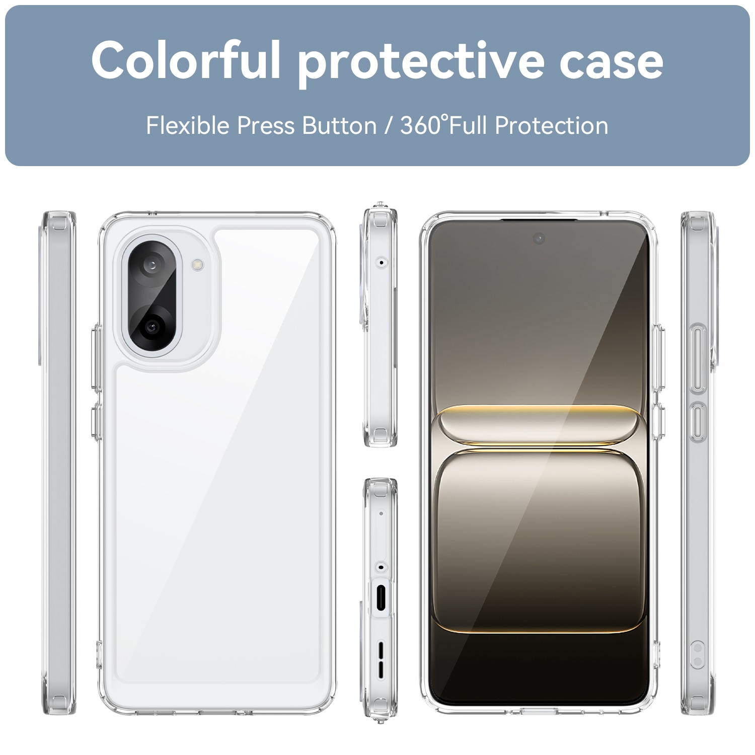 Funda híbrida para  OnePlus Nord CE5 Transparente