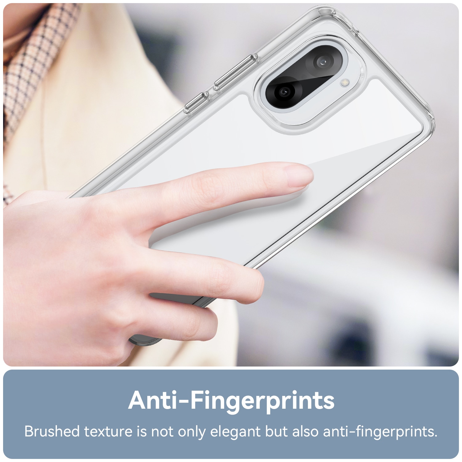 Funda híbrida para  OnePlus Nord CE5 Transparente