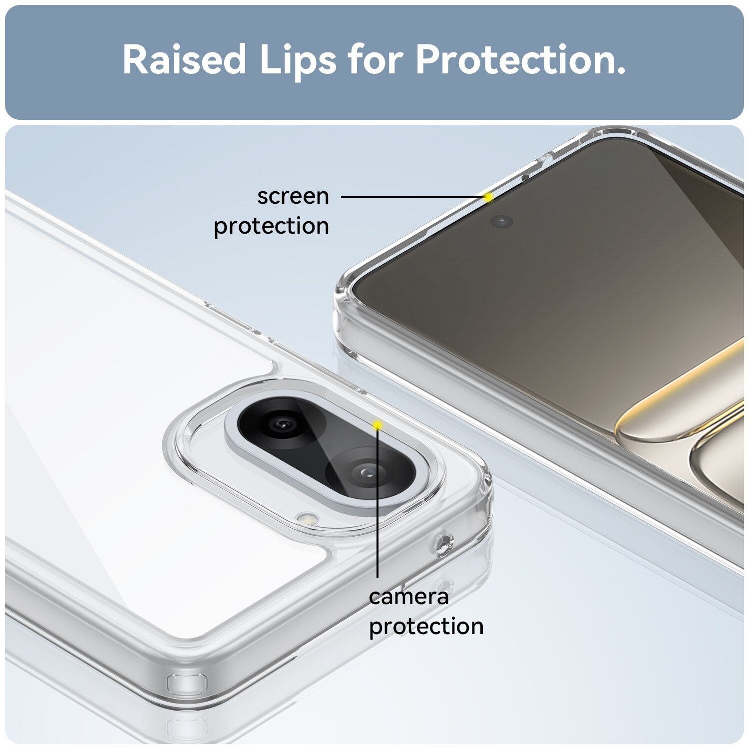 Funda híbrida para  OnePlus Nord CE5 Transparente