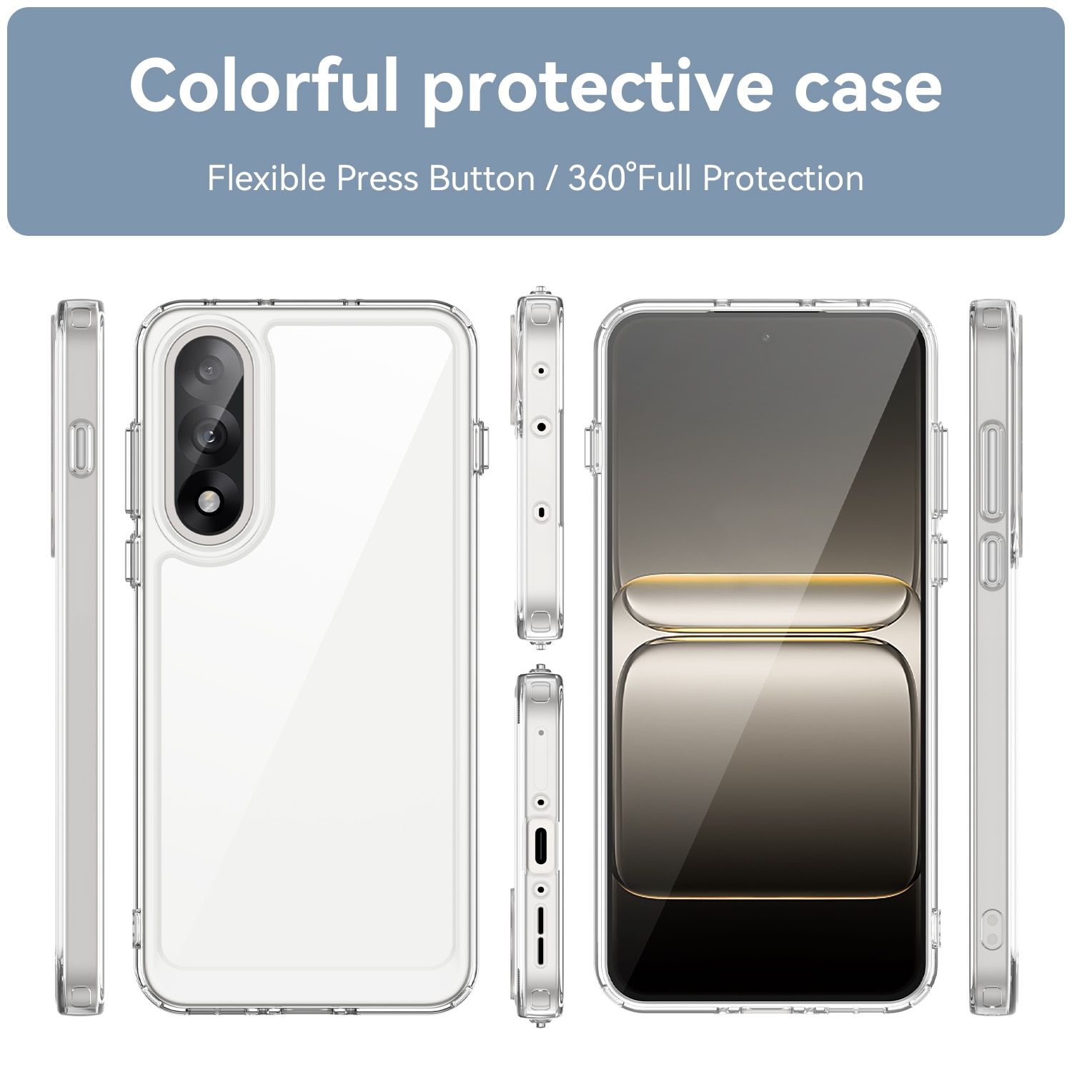 Funda híbrida para  OnePlus Nord 5 Transparente