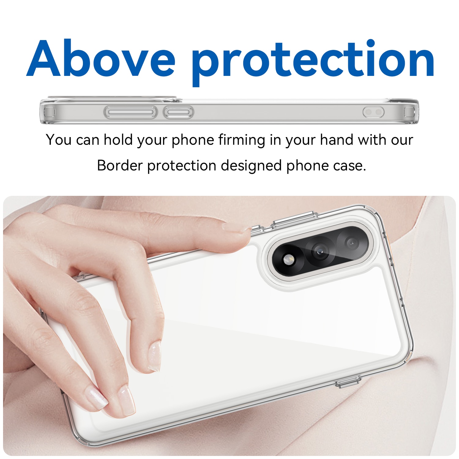 Funda híbrida para  OnePlus Nord 5 Transparente