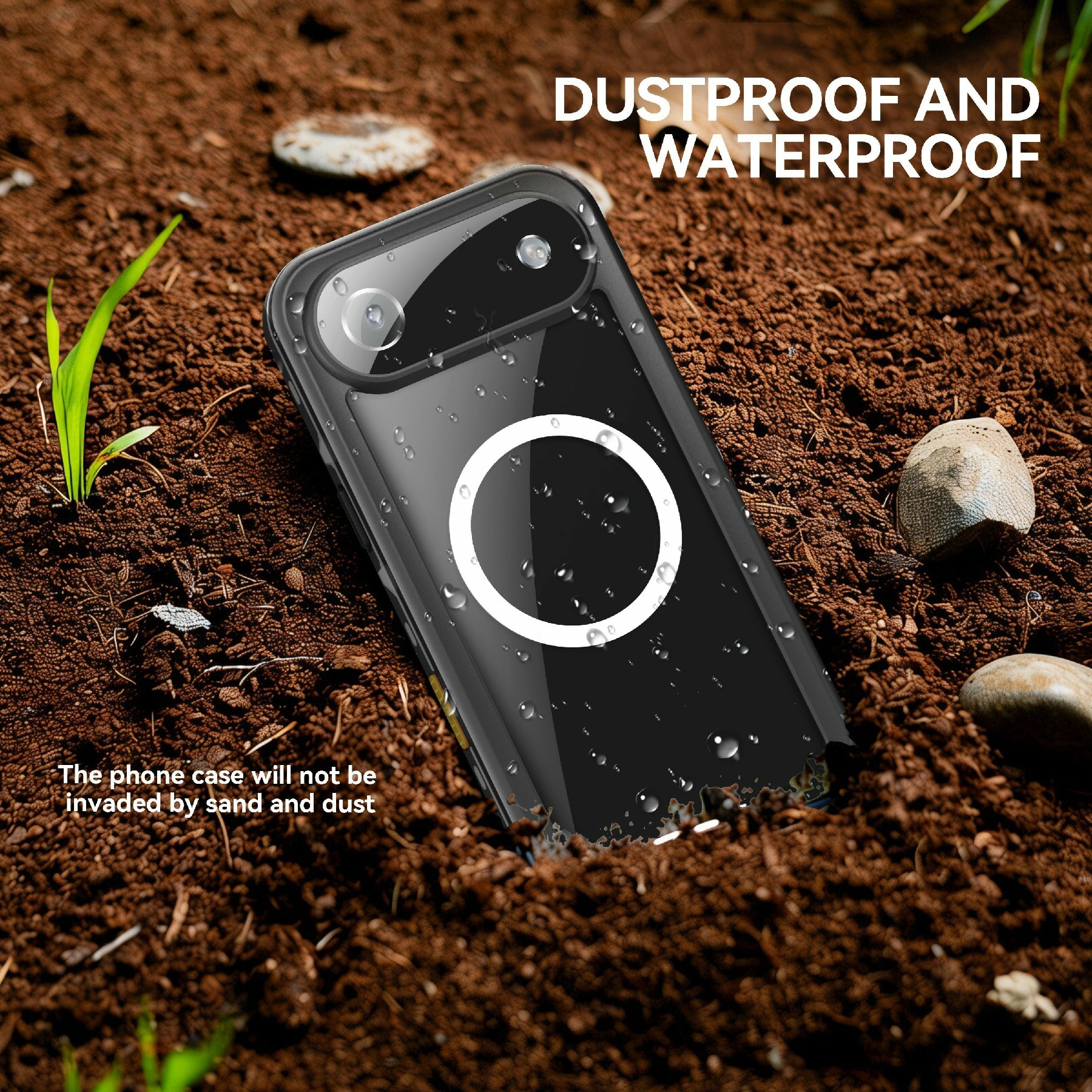 Funda Híbrida Impermeable iPhone 17 Air transparente
