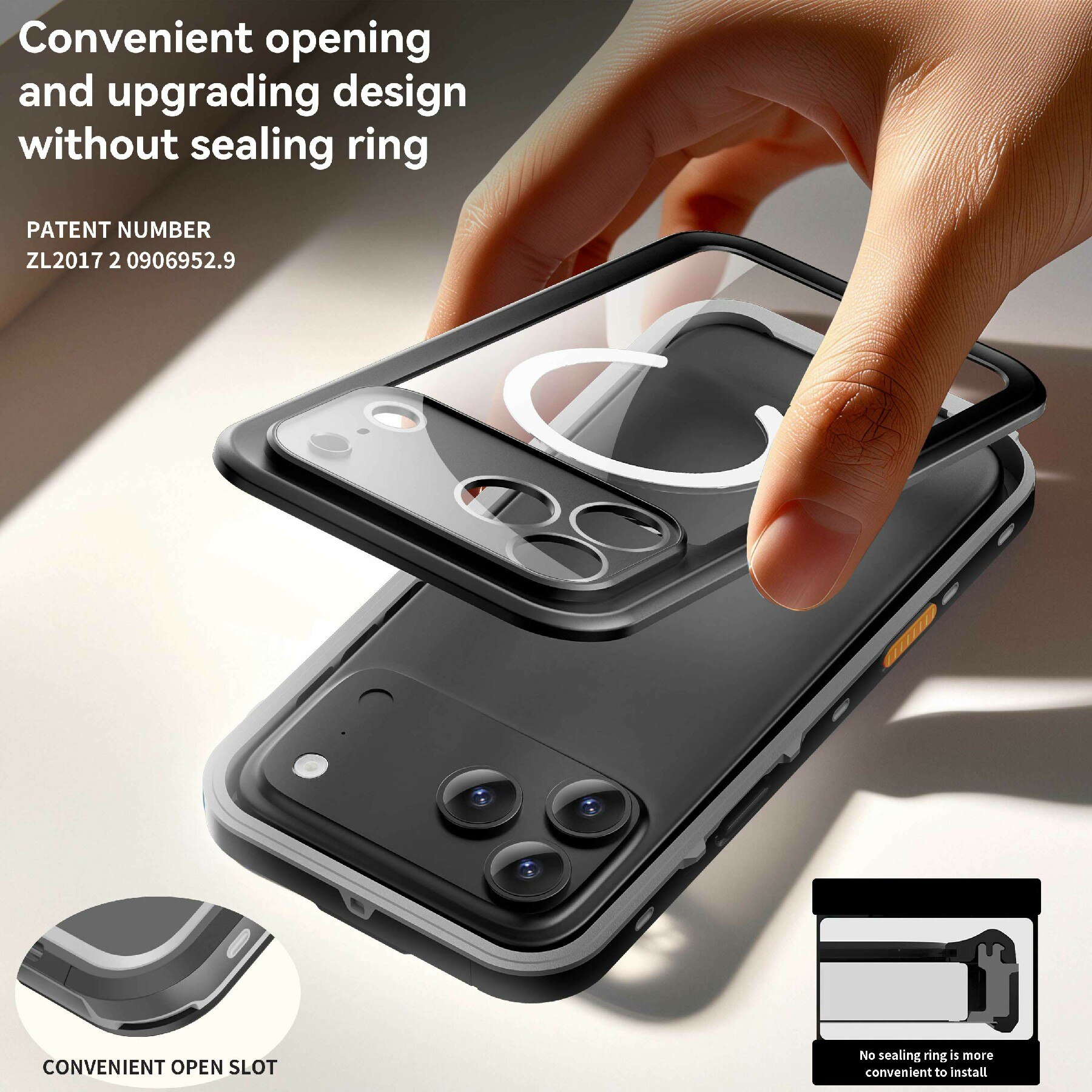 Funda Híbrida Impermeable iPhone 17 Pro Max transparente