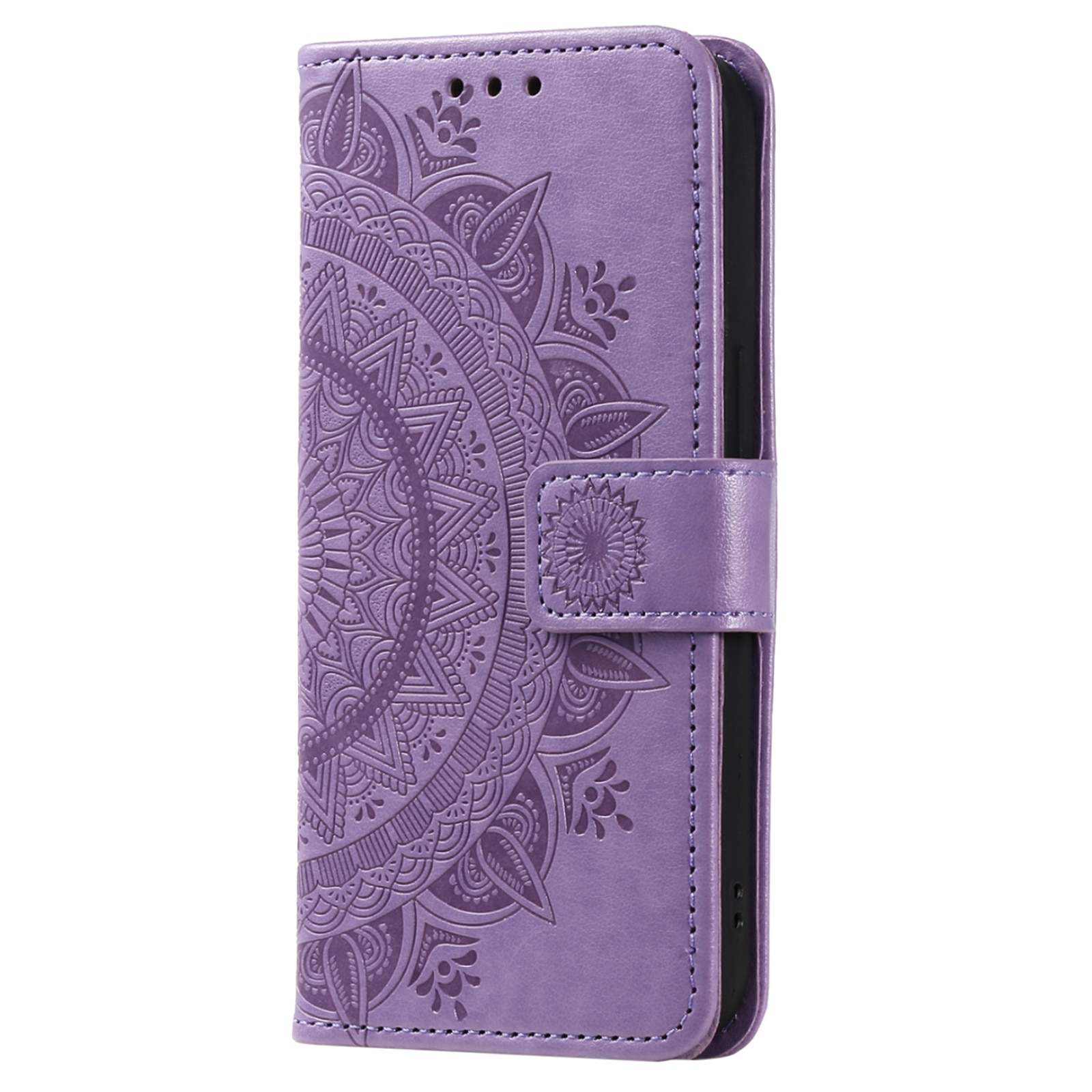 Funda de Cuero Mandala Xiaomi Redmi 15C Púrpura