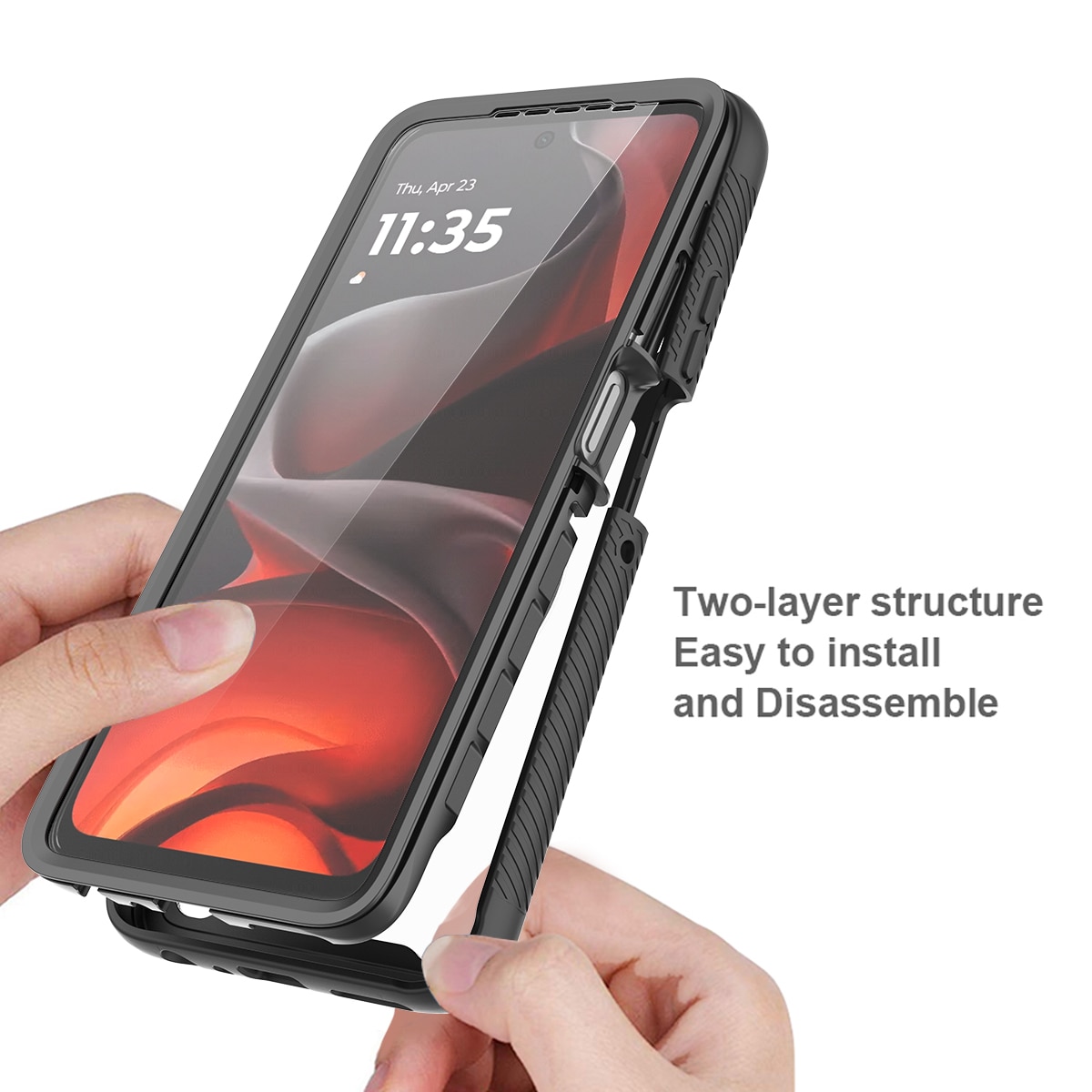 Funda Full Protection Motorola Moto G86 Negro