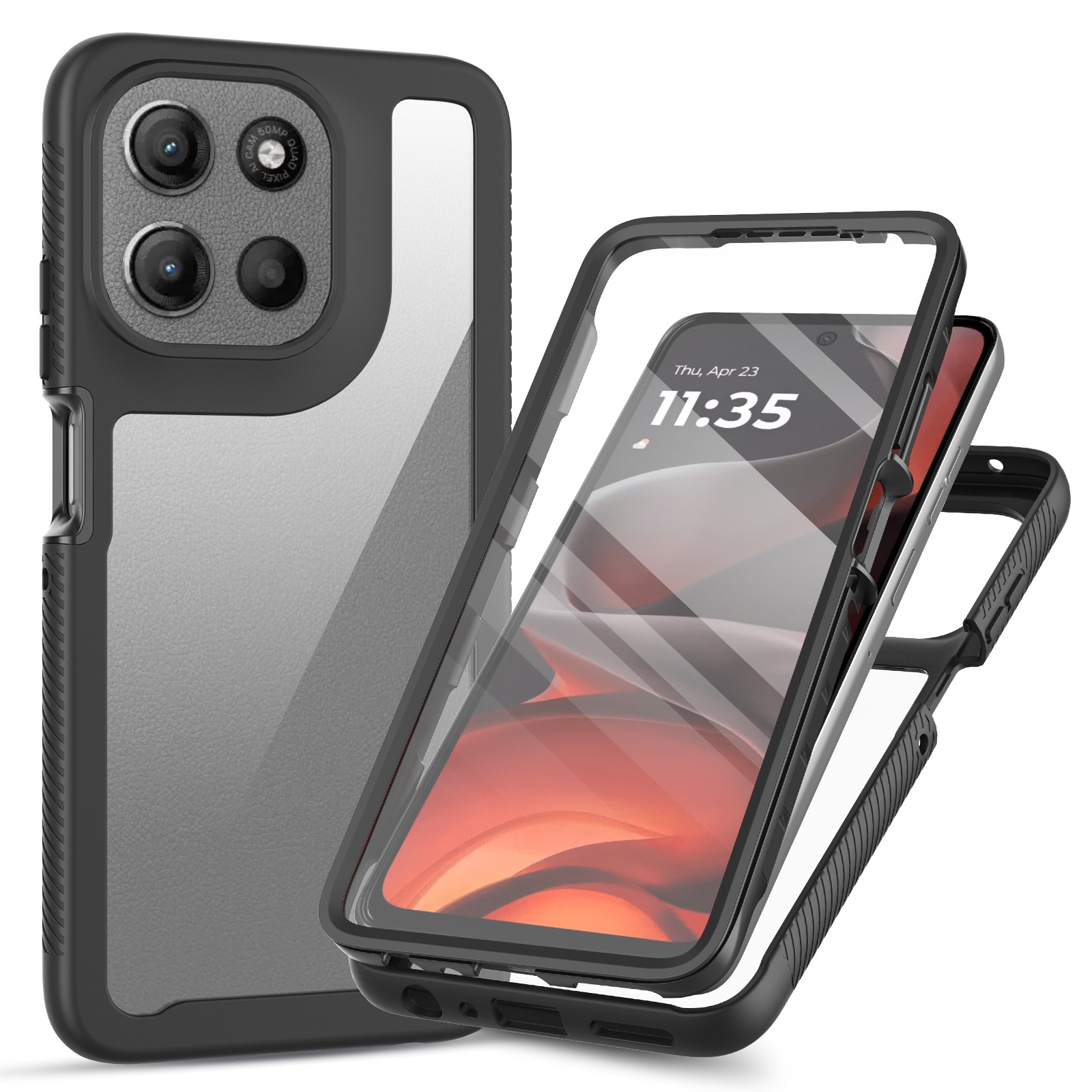 Funda Full Protection Motorola Moto G56 Negro